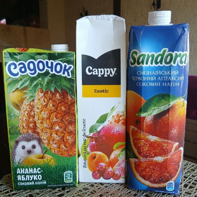Сік в асортименті
